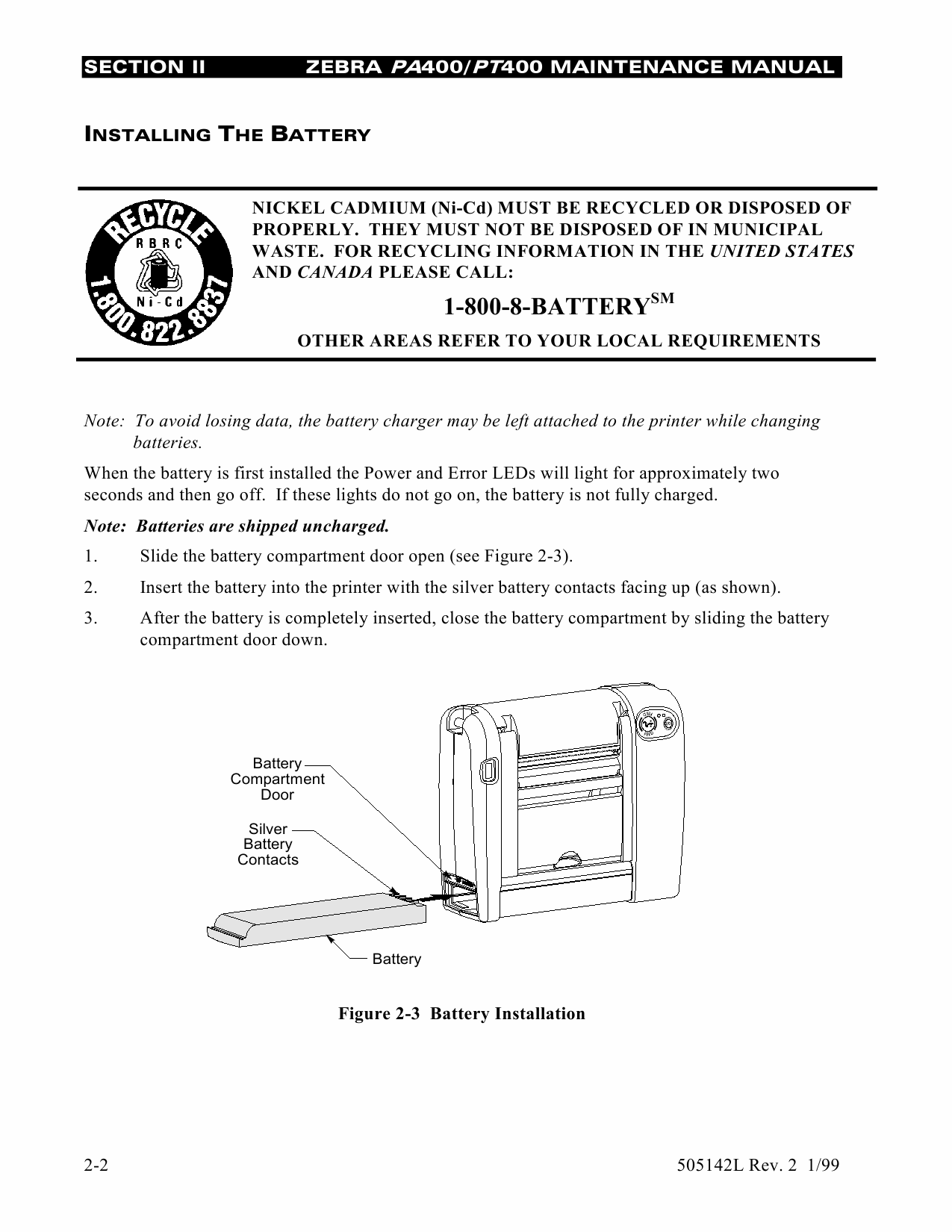 Zebra Label PA400 PT400F Maintenance Service Manual-3